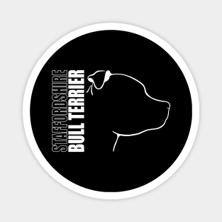 Staffordshire Bull Terrier profile dog lover Magnet